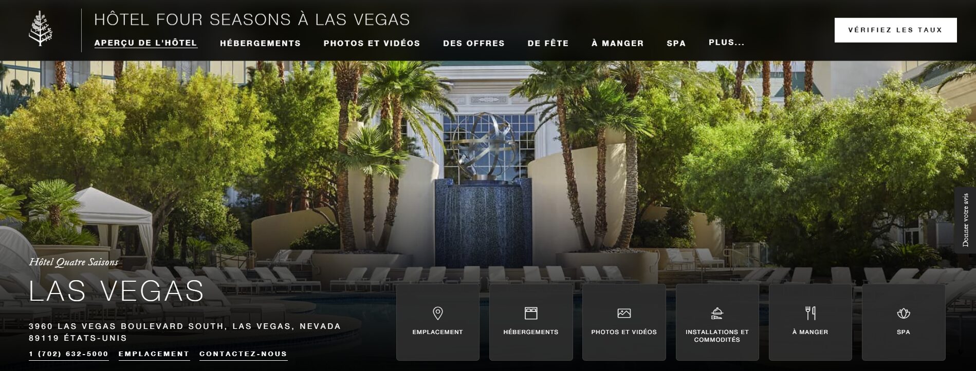 Hôtel Four Seasons Las Vegas, États-Unis