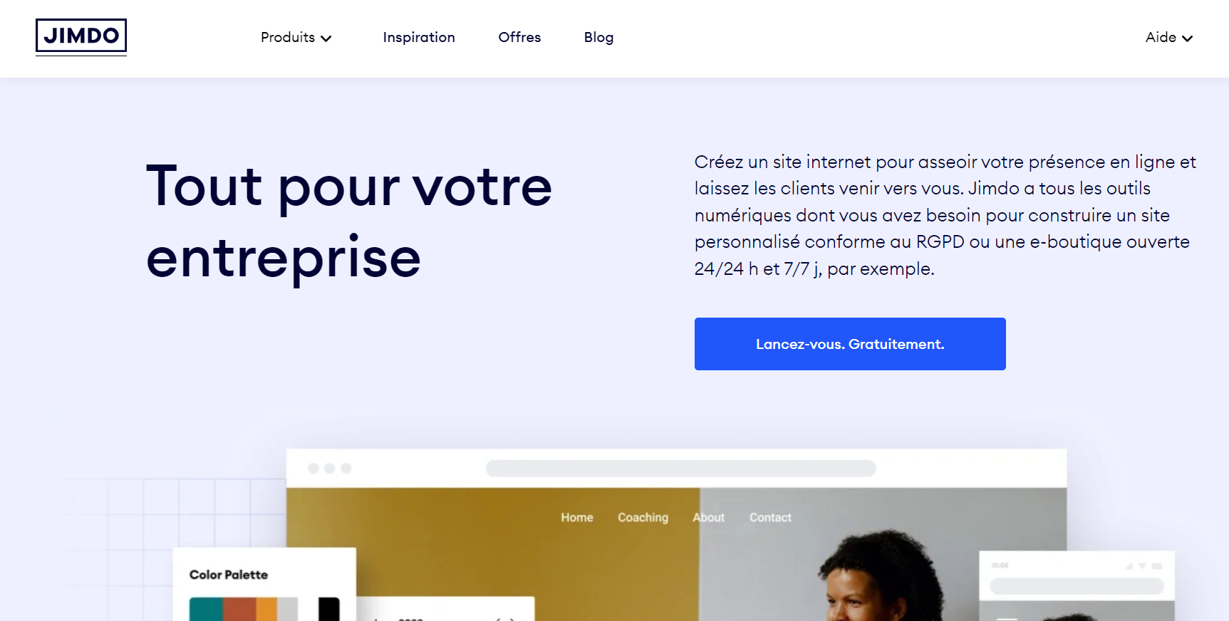  jimdo  meilleure plateforme pour créer facilement un site internet