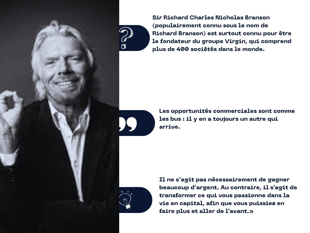 Richard Branson l'un des meilleurs entrepreneurs au monde en 2024